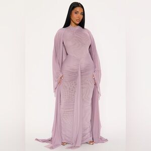 Rochelle draped 2 piece dress